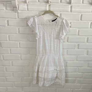 BCBGMaxAzria white 100% cotton dress